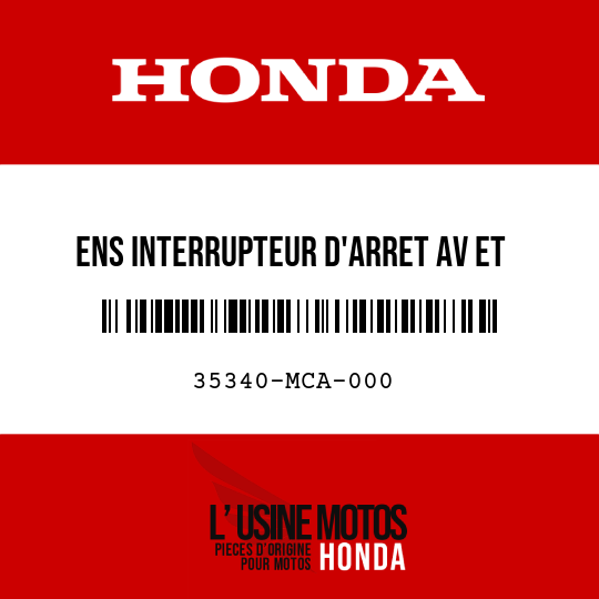 image de 35340-MCA-000 ENS INTERRUPTEUR D'ARRET AV ET CROISIERE