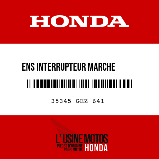image de 35345-GEZ-641 ENS INTERRUPTEUR MARCHE       ARRIERE