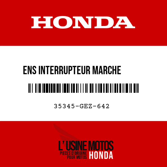 image de 35345-GEZ-642 ENS INTERRUPTEUR MARCHE       ARRIERE