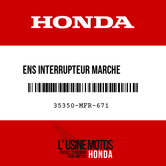 image de 35350-MFR-671 ENS INTERRUPTEUR MARCHE       ARRIERE
