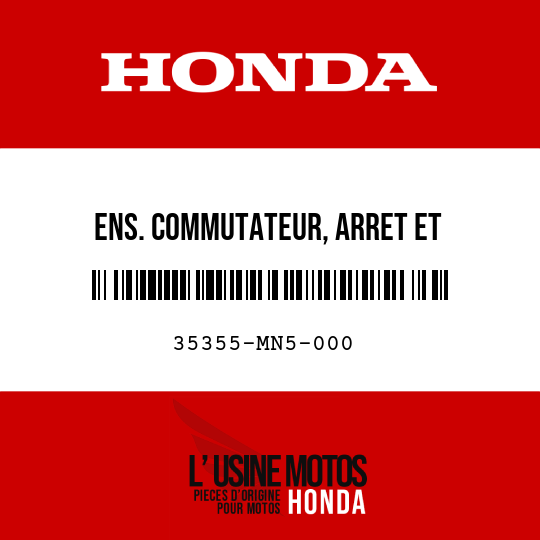 image de 35355-MN5-000 ENS. COMMUTATEUR, ARRET ET REGULATEUR AR.