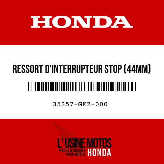 image de 35357-GE2-000 RESSORT D'INTERRUPTEUR STOP (44MM)