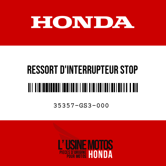 image de 35357-GS3-000 RESSORT D'INTERRUPTEUR STOP