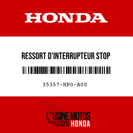 image de 35357-HP0-A00 RESSORT D'INTERRUPTEUR STOP