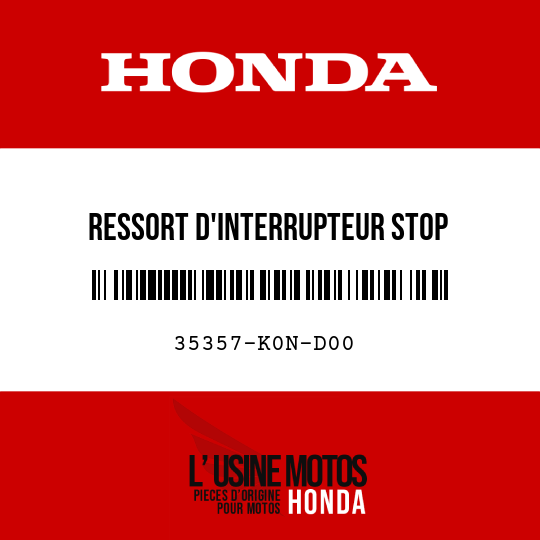 image de 35357-K0N-D00 RESSORT D'INTERRUPTEUR STOP