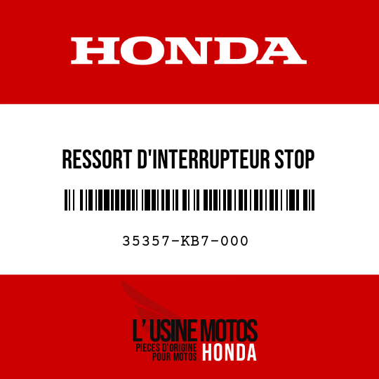 image de 35357-KB7-000 RESSORT D'INTERRUPTEUR STOP