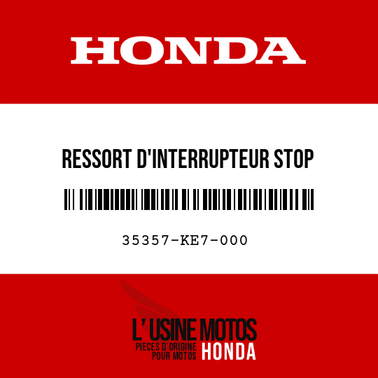 image de 35357-KE7-000 RESSORT D'INTERRUPTEUR STOP
