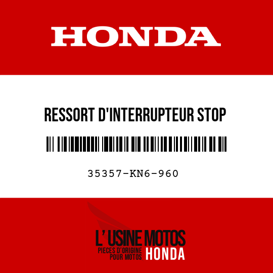 image de 35357-KN6-960 RESSORT D'INTERRUPTEUR STOP