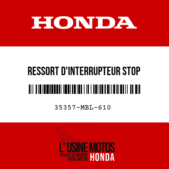 image de 35357-MBL-610 RESSORT D'INTERRUPTEUR STOP