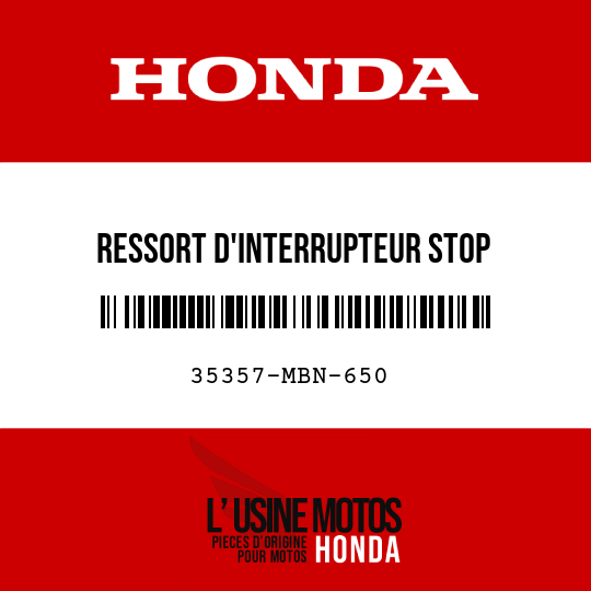 image de 35357-MBN-650 RESSORT D'INTERRUPTEUR STOP