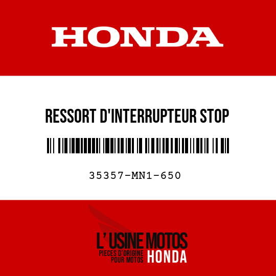 image de 35357-MN1-650 RESSORT D'INTERRUPTEUR STOP