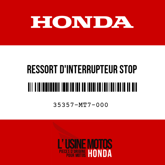 image de 35357-MT7-000 RESSORT D'INTERRUPTEUR STOP