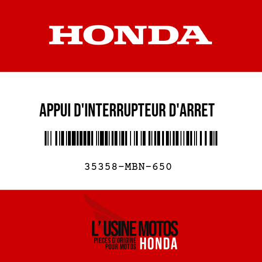 image de 35358-MBN-650 APPUI D'INTERRUPTEUR D'ARRET