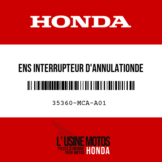 image de 35360-MCA-A01 ENS INTERRUPTEUR D'ANNULATIONDE PRISE