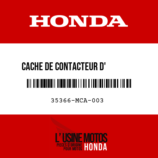 image de 35366-MCA-003 CACHE DE CONTACTEUR D'        ANNULATION DE POIGNEE