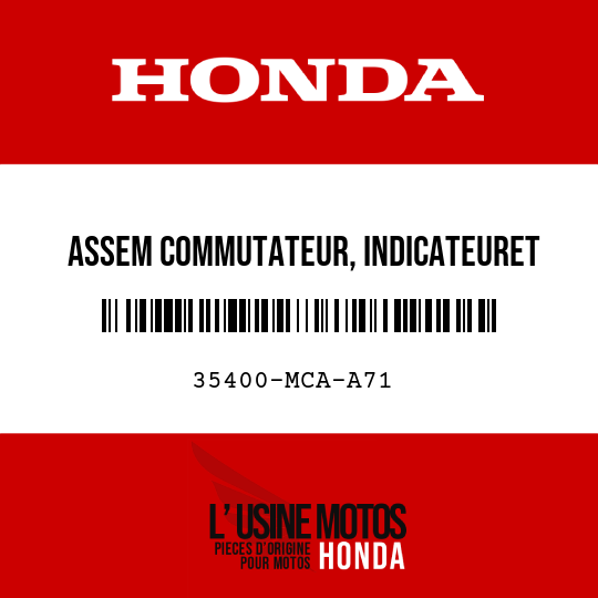 image de 35400-MCA-A71 ASSEM COMMUTATEUR, INDICATEURET CHAUFFAGE