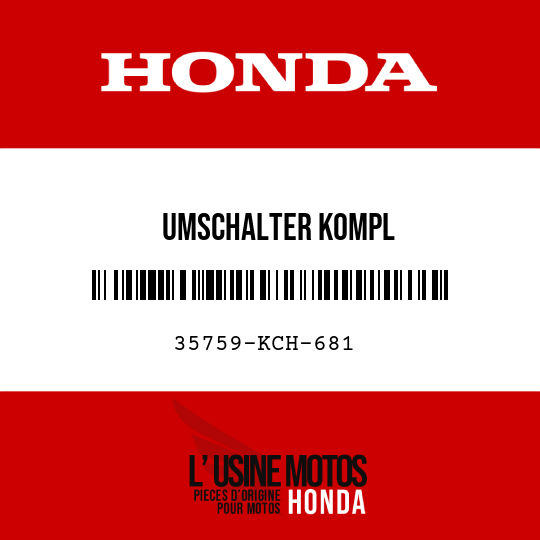 image de 35759-KCH-681 UMSCHALTER KOMPL