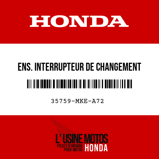image de 35759-MKE-A72 ENS. INTERRUPTEUR DE CHANGEMENT