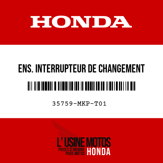 image de 35759-MKP-T01 ENS. INTERRUPTEUR DE CHANGEMENT
