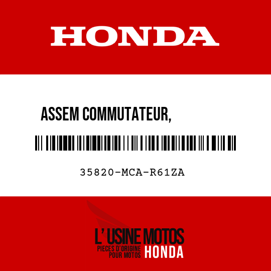 image de 35820-MCA-R61ZA ASSEM COMMUTATEUR,           NIVELLEMENT NH1