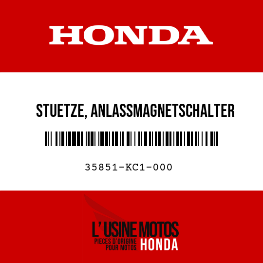 image de 35851-KC1-000 STUETZE, ANLASSMAGNETSCHALTER