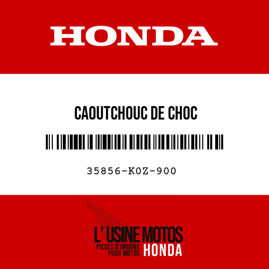 image de 35856-K0Z-900 CAOUTCHOUC DE CHOC