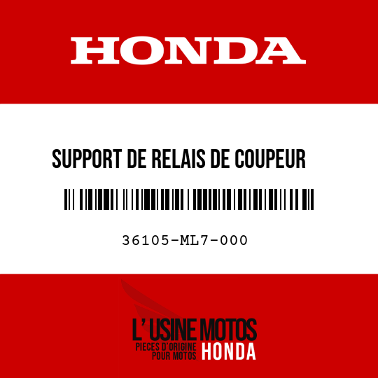 image de 36105-ML7-000 SUPPORT DE RELAIS DE COUPEUR  D'ESSENCE