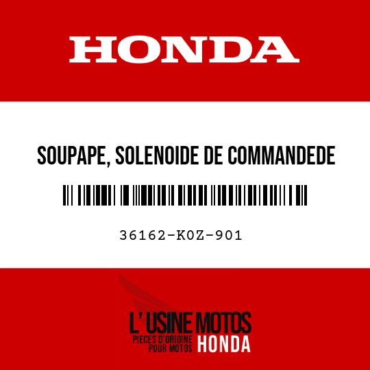 image de 36162-K0Z-901 SOUPAPE, SOLENOIDE DE COMMANDEDE PURGE