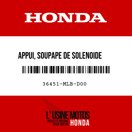 image de 36451-MLB-D00 APPUI, SOUPAPE DE SOLENOIDE   INJECTION AIR
