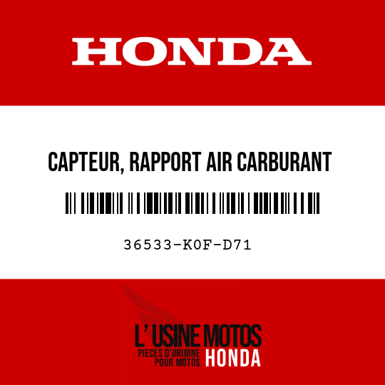 image de 36533-K0F-D71 CAPTEUR, RAPPORT AIR CARBURANT
