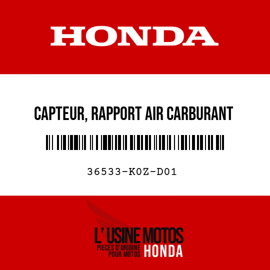image de 36533-K0Z-D01 CAPTEUR, RAPPORT AIR CARBURANT