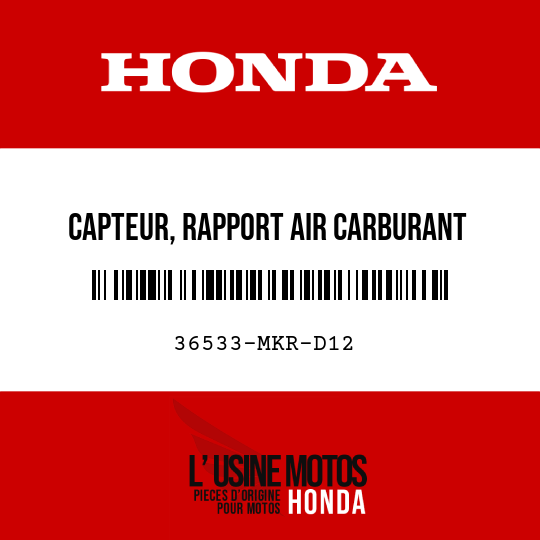 image de 36533-MKR-D12 CAPTEUR, RAPPORT AIR CARBURANT (1/2)
