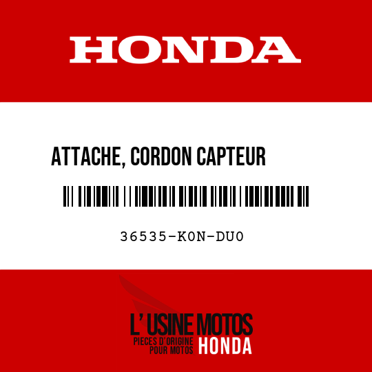 image de 36535-K0N-DU0 ATTACHE, CORDON CAPTEUR       OXYGENE