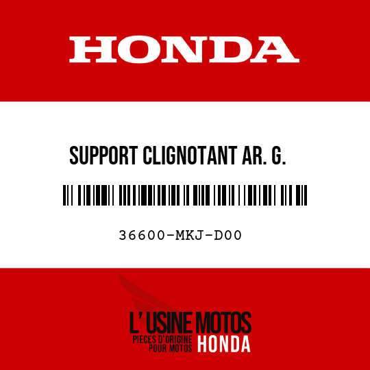 image de 36600-MKJ-D00 SUPPORT CLIGNOTANT AR. G.