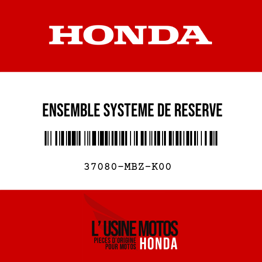 image de 37080-MBZ-K00 ENSEMBLE SYSTEME DE RESERVE