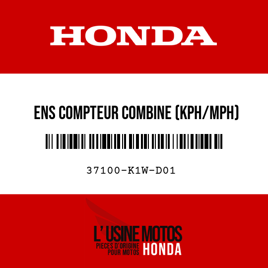 image de 37100-K1W-D01 ENS COMPTEUR COMBINE (KPH/MPH)