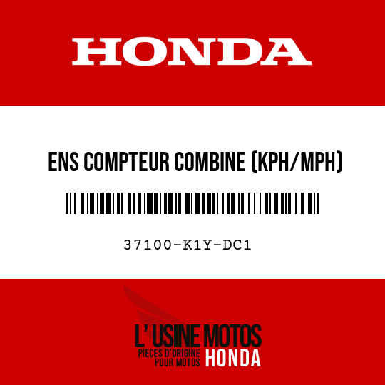 image de 37100-K1Y-DC1 ENS COMPTEUR COMBINE (KPH/MPH)