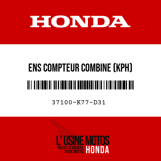image de 37100-K77-D31 ENS COMPTEUR COMBINE (KPH)