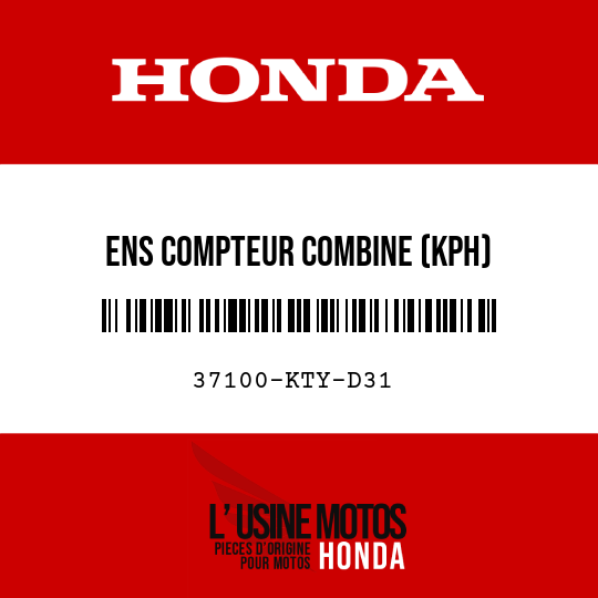 image de 37100-KTY-D31 ENS COMPTEUR COMBINE (KPH)