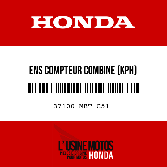 image de 37100-MBT-C51 ENS COMPTEUR COMBINE (KPH)