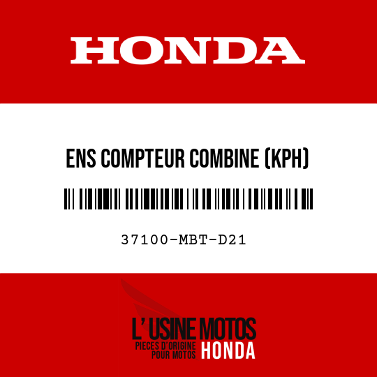 image de 37100-MBT-D21 ENS COMPTEUR COMBINE (KPH)