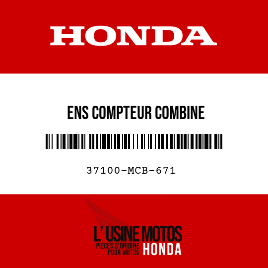 image de 37100-MCB-671 ENS COMPTEUR COMBINE