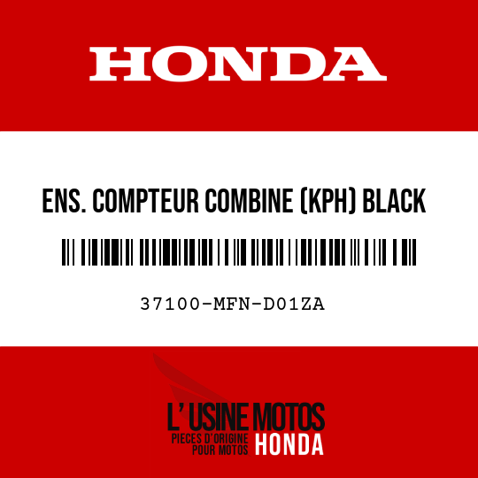image de 37100-MFN-D01ZA ENS. COMPTEUR COMBINE (KPH) BLACK