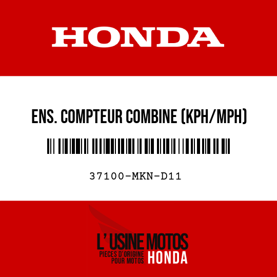 image de 37100-MKN-D11 ENS. COMPTEUR COMBINE (KPH/MPH)