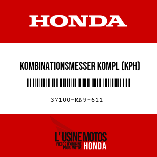 image de 37100-MN9-611 KOMBINATIONSMESSER KOMPL (KPH)