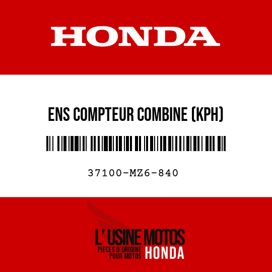 image de 37100-MZ6-840 ENS COMPTEUR COMBINE (KPH)