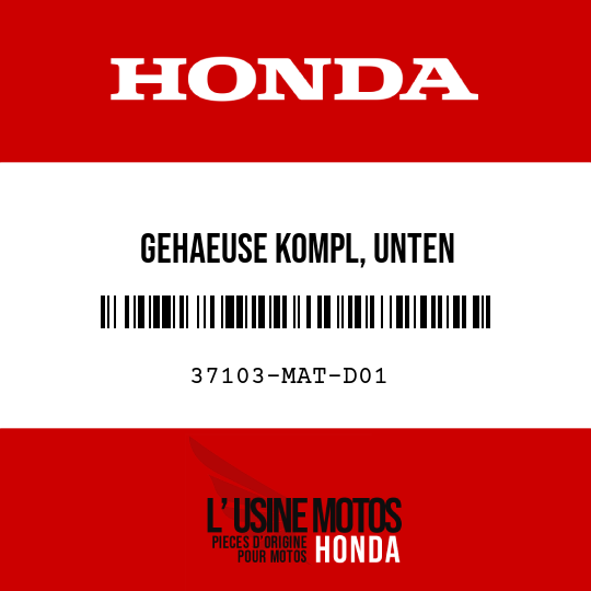 image de 37103-MAT-D01 GEHAEUSE KOMPL, UNTEN