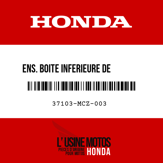 image de 37103-MCZ-003 ENS. BOITE INFERIEURE DE COMPTEUR
