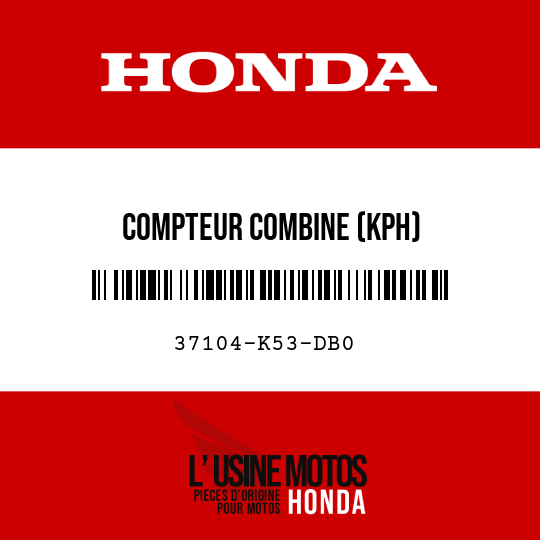 image de 37104-K53-DB0 COMPTEUR COMBINE (KPH)