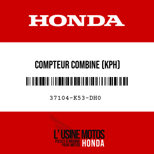 image de 37104-K53-DH0 COMPTEUR COMBINE (KPH)